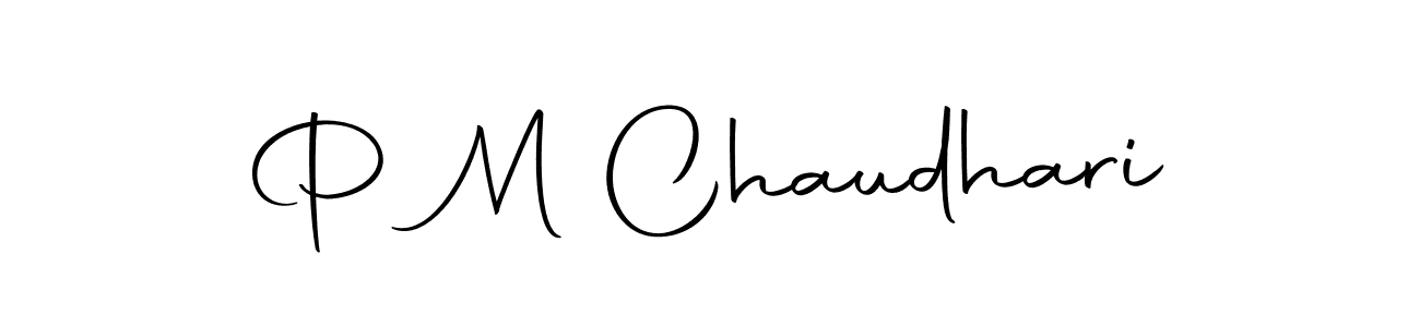 Make a beautiful signature design for name P M Chaudhari. Use this online signature maker to create a handwritten signature for free. P M Chaudhari signature style 10 images and pictures png