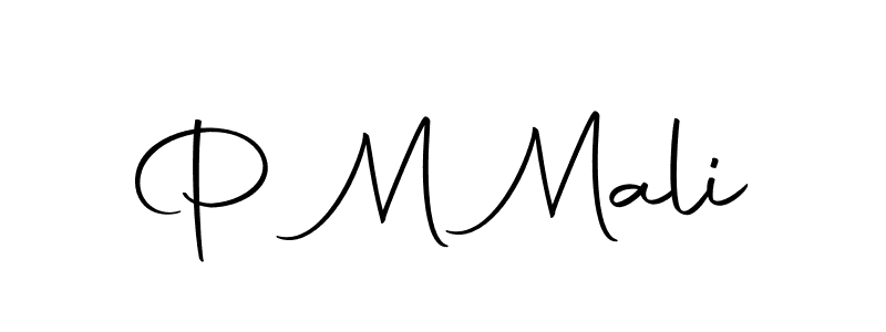 P M Mali stylish signature style. Best Handwritten Sign (Autography-DOLnW) for my name. Handwritten Signature Collection Ideas for my name P M Mali. P M Mali signature style 10 images and pictures png