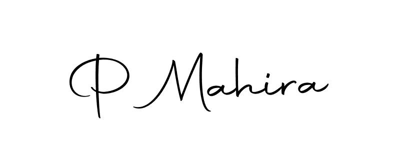 How to make P Mahira signature? Autography-DOLnW is a professional autograph style. Create handwritten signature for P Mahira name. P Mahira signature style 10 images and pictures png