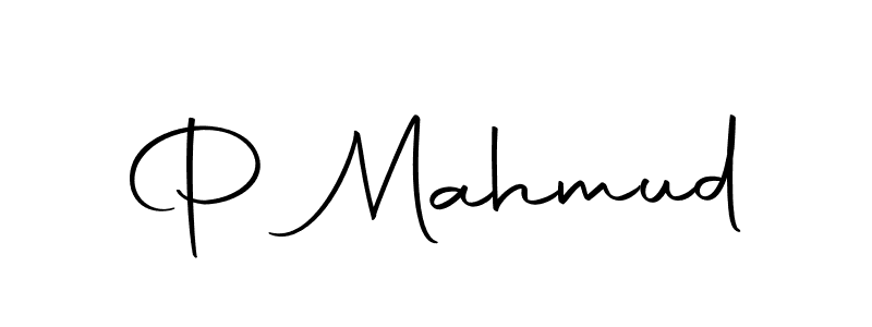 Design your own signature with our free online signature maker. With this signature software, you can create a handwritten (Autography-DOLnW) signature for name P Mahmud. P Mahmud signature style 10 images and pictures png