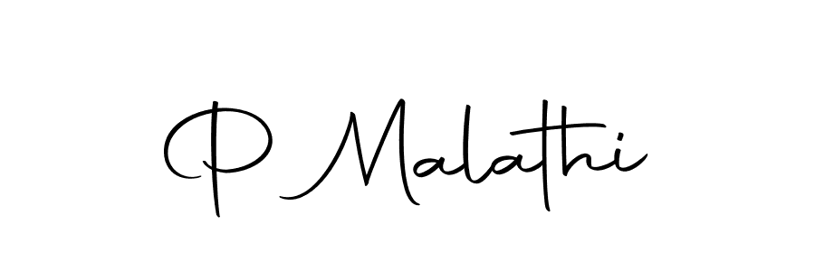 The best way (Autography-DOLnW) to make a short signature is to pick only two or three words in your name. The name P Malathi include a total of six letters. For converting this name. P Malathi signature style 10 images and pictures png