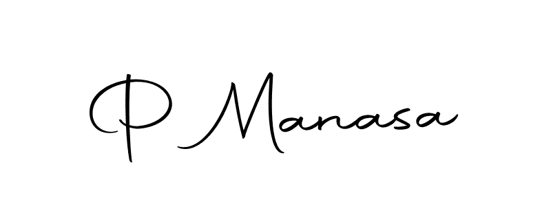 Design your own signature with our free online signature maker. With this signature software, you can create a handwritten (Autography-DOLnW) signature for name P Manasa. P Manasa signature style 10 images and pictures png