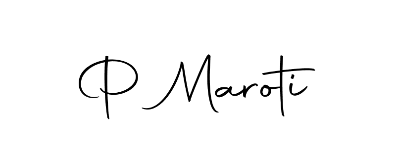 P Maroti stylish signature style. Best Handwritten Sign (Autography-DOLnW) for my name. Handwritten Signature Collection Ideas for my name P Maroti. P Maroti signature style 10 images and pictures png