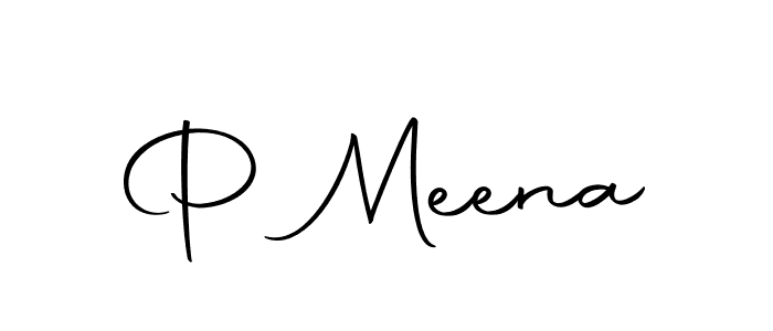 You should practise on your own different ways (Autography-DOLnW) to write your name (P Meena) in signature. don't let someone else do it for you. P Meena signature style 10 images and pictures png