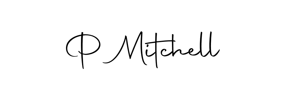 Create a beautiful signature design for name P Mitchell. With this signature (Autography-DOLnW) fonts, you can make a handwritten signature for free. P Mitchell signature style 10 images and pictures png
