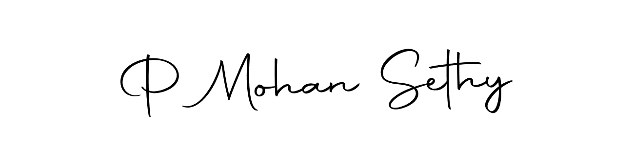 Design your own signature with our free online signature maker. With this signature software, you can create a handwritten (Autography-DOLnW) signature for name P Mohan Sethy. P Mohan Sethy signature style 10 images and pictures png