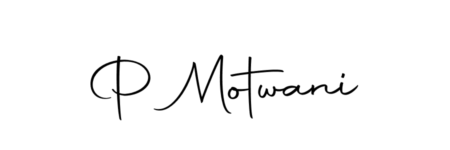 Use a signature maker to create a handwritten signature online. With this signature software, you can design (Autography-DOLnW) your own signature for name P Motwani. P Motwani signature style 10 images and pictures png