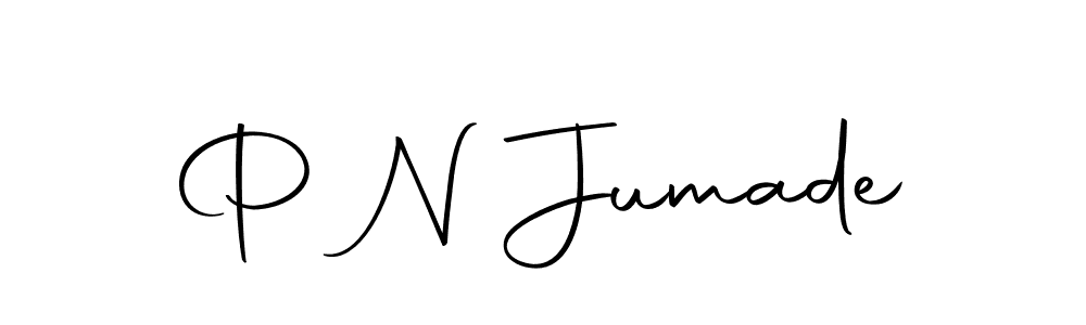 The best way (Autography-DOLnW) to make a short signature is to pick only two or three words in your name. The name P N Jumade include a total of six letters. For converting this name. P N Jumade signature style 10 images and pictures png