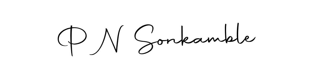 How to make P N Sonkamble signature? Autography-DOLnW is a professional autograph style. Create handwritten signature for P N Sonkamble name. P N Sonkamble signature style 10 images and pictures png