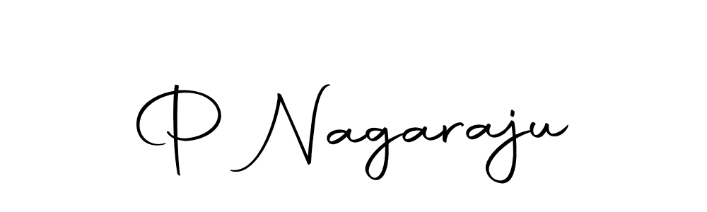 Create a beautiful signature design for name P Nagaraju. With this signature (Autography-DOLnW) fonts, you can make a handwritten signature for free. P Nagaraju signature style 10 images and pictures png