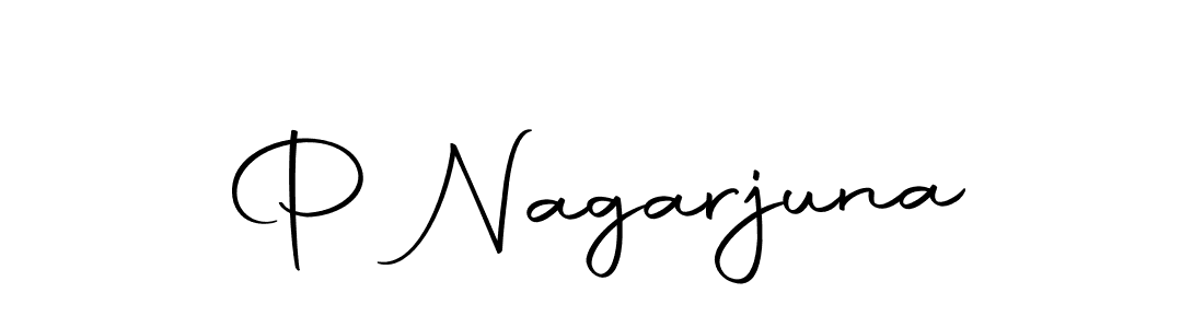 You should practise on your own different ways (Autography-DOLnW) to write your name (P Nagarjuna) in signature. don't let someone else do it for you. P Nagarjuna signature style 10 images and pictures png