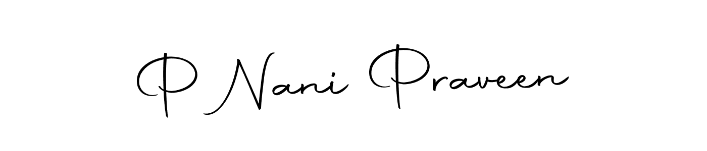 Make a beautiful signature design for name P Nani Praveen. With this signature (Autography-DOLnW) style, you can create a handwritten signature for free. P Nani Praveen signature style 10 images and pictures png