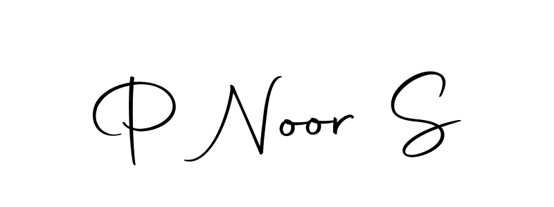 This is the best signature style for the P Noor S name. Also you like these signature font (Autography-DOLnW). Mix name signature. P Noor S signature style 10 images and pictures png