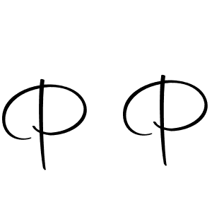 You should practise on your own different ways (Autography-DOLnW) to write your name (P P) in signature. don't let someone else do it for you. P P signature style 10 images and pictures png