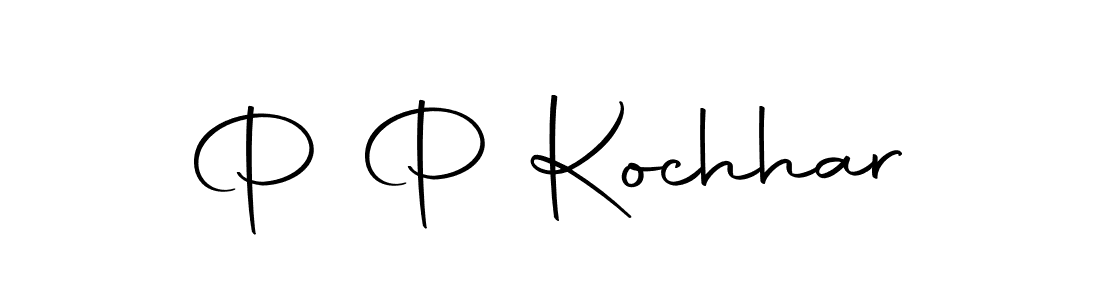 Design your own signature with our free online signature maker. With this signature software, you can create a handwritten (Autography-DOLnW) signature for name P P Kochhar. P P Kochhar signature style 10 images and pictures png