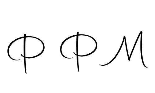Use a signature maker to create a handwritten signature online. With this signature software, you can design (Autography-DOLnW) your own signature for name P P M. P P M signature style 10 images and pictures png