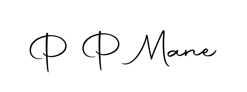 Create a beautiful signature design for name P P Mane. With this signature (Autography-DOLnW) fonts, you can make a handwritten signature for free. P P Mane signature style 10 images and pictures png