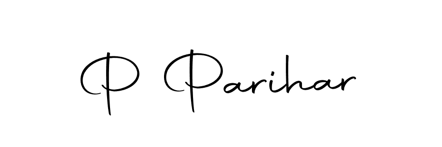 Make a beautiful signature design for name P Parihar. Use this online signature maker to create a handwritten signature for free. P Parihar signature style 10 images and pictures png