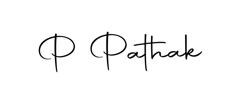 How to make P Pathak signature? Autography-DOLnW is a professional autograph style. Create handwritten signature for P Pathak name. P Pathak signature style 10 images and pictures png