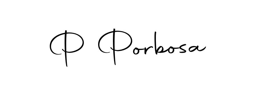Use a signature maker to create a handwritten signature online. With this signature software, you can design (Autography-DOLnW) your own signature for name P Porbosa. P Porbosa signature style 10 images and pictures png