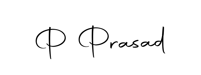 Make a beautiful signature design for name P Prasad. With this signature (Autography-DOLnW) style, you can create a handwritten signature for free. P Prasad signature style 10 images and pictures png