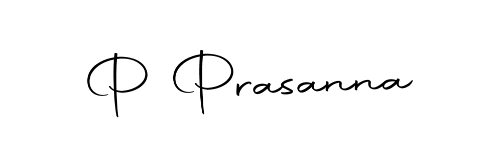 Design your own signature with our free online signature maker. With this signature software, you can create a handwritten (Autography-DOLnW) signature for name P Prasanna. P Prasanna signature style 10 images and pictures png