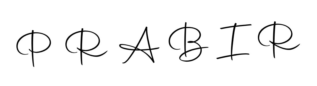 How to make P R A B I R name signature. Use Autography-DOLnW style for creating short signs online. This is the latest handwritten sign. P R A B I R signature style 10 images and pictures png