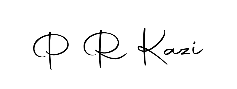 How to make P R Kazi name signature. Use Autography-DOLnW style for creating short signs online. This is the latest handwritten sign. P R Kazi signature style 10 images and pictures png