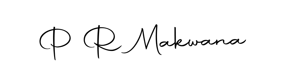 Create a beautiful signature design for name P R Makwana. With this signature (Autography-DOLnW) fonts, you can make a handwritten signature for free. P R Makwana signature style 10 images and pictures png