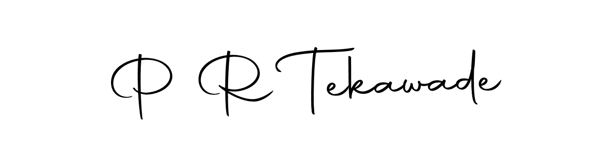 Make a beautiful signature design for name P R Tekawade. Use this online signature maker to create a handwritten signature for free. P R Tekawade signature style 10 images and pictures png