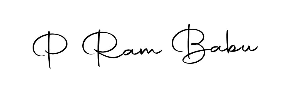 Create a beautiful signature design for name P Ram Babu. With this signature (Autography-DOLnW) fonts, you can make a handwritten signature for free. P Ram Babu signature style 10 images and pictures png