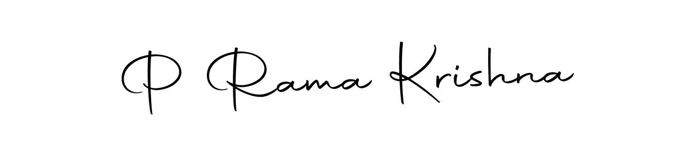 How to make P Rama Krishna name signature. Use Autography-DOLnW style for creating short signs online. This is the latest handwritten sign. P Rama Krishna signature style 10 images and pictures png