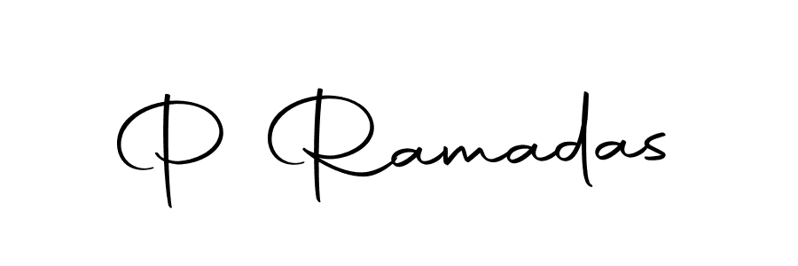Design your own signature with our free online signature maker. With this signature software, you can create a handwritten (Autography-DOLnW) signature for name P Ramadas. P Ramadas signature style 10 images and pictures png
