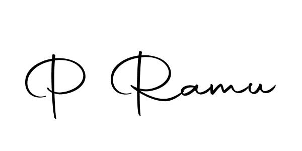 Create a beautiful signature design for name P Ramu. With this signature (Autography-DOLnW) fonts, you can make a handwritten signature for free. P Ramu signature style 10 images and pictures png