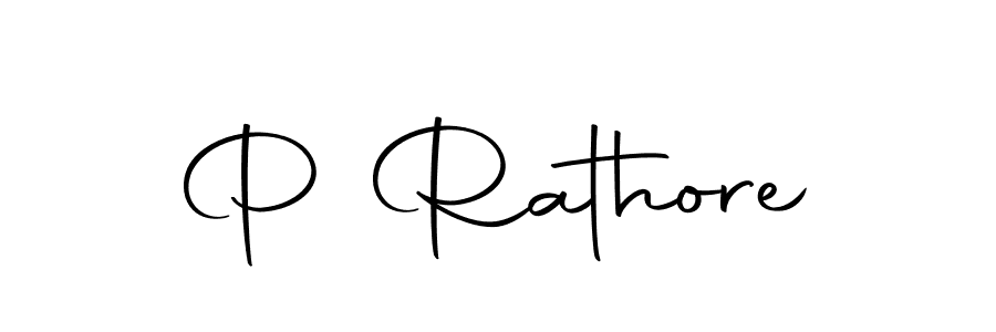 How to make P Rathore name signature. Use Autography-DOLnW style for creating short signs online. This is the latest handwritten sign. P Rathore signature style 10 images and pictures png