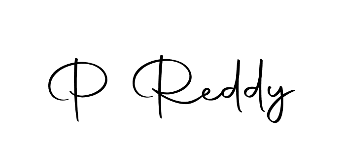 Create a beautiful signature design for name P Reddy. With this signature (Autography-DOLnW) fonts, you can make a handwritten signature for free. P Reddy signature style 10 images and pictures png