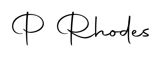 A classic penmanship look for P Rhodes. The Autography-DOLnW font brings timeless elegance and confidence to every signed document. P Rhodes signature style 10 images and pictures png