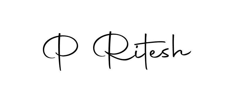 How to make P Ritesh signature? Autography-DOLnW is a professional autograph style. Create handwritten signature for P Ritesh name. P Ritesh signature style 10 images and pictures png