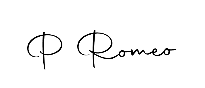 Make a beautiful signature design for name P Romeo. With this signature (Autography-DOLnW) style, you can create a handwritten signature for free. P Romeo signature style 10 images and pictures png