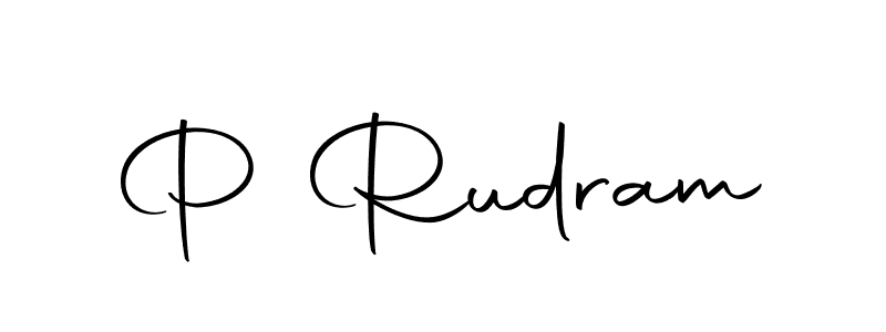 Make a beautiful signature design for name P Rudram. Use this online signature maker to create a handwritten signature for free. P Rudram signature style 10 images and pictures png