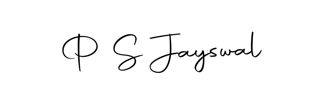 How to make P S Jayswal name signature. Use Autography-DOLnW style for creating short signs online. This is the latest handwritten sign. P S Jayswal signature style 10 images and pictures png
