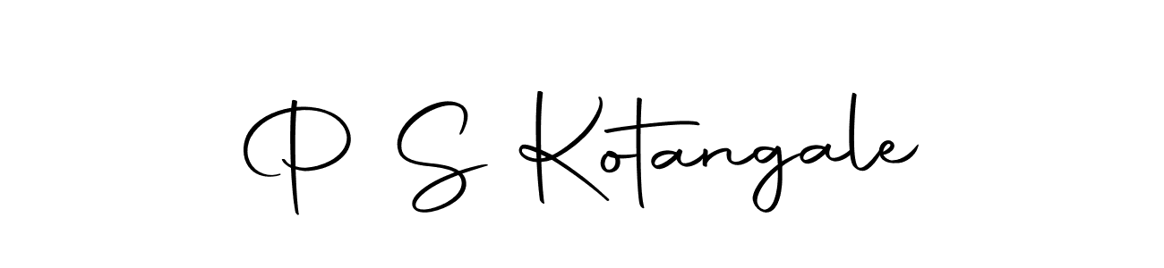 How to make P S Kotangale name signature. Use Autography-DOLnW style for creating short signs online. This is the latest handwritten sign. P S Kotangale signature style 10 images and pictures png
