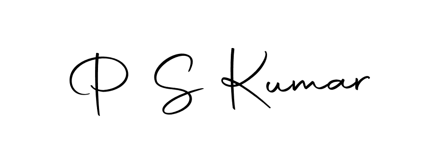 The best way (Autography-DOLnW) to make a short signature is to pick only two or three words in your name. The name P S Kumar include a total of six letters. For converting this name. P S Kumar signature style 10 images and pictures png