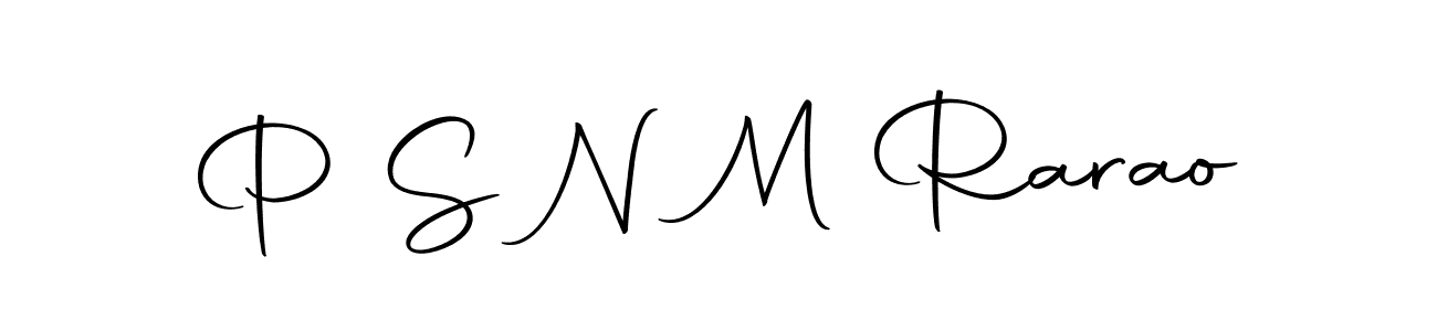 You should practise on your own different ways (Autography-DOLnW) to write your name (P S N M Rarao) in signature. don't let someone else do it for you. P S N M Rarao signature style 10 images and pictures png