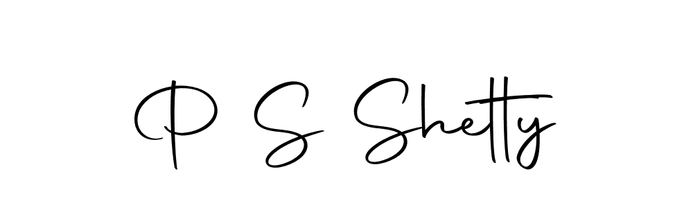 Create a beautiful signature design for name P S Shetty. With this signature (Autography-DOLnW) fonts, you can make a handwritten signature for free. P S Shetty signature style 10 images and pictures png