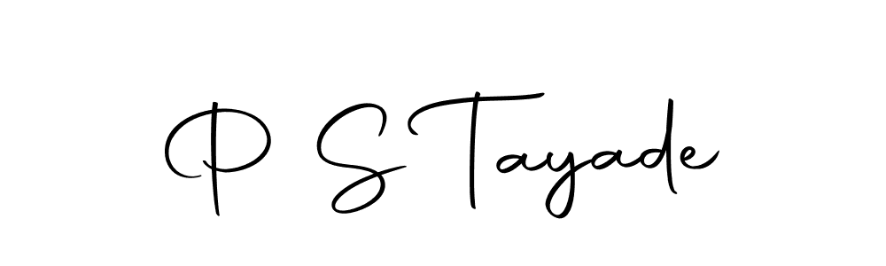 if you are searching for the best signature style for your name P S Tayade. so please give up your signature search. here we have designed multiple signature styles  using Autography-DOLnW. P S Tayade signature style 10 images and pictures png