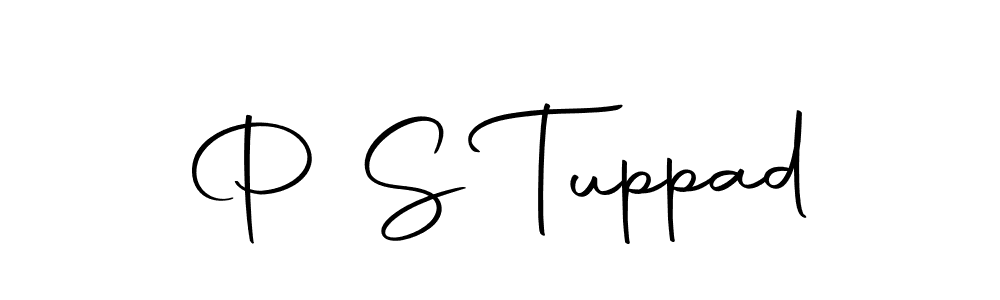 P S Tuppad stylish signature style. Best Handwritten Sign (Autography-DOLnW) for my name. Handwritten Signature Collection Ideas for my name P S Tuppad. P S Tuppad signature style 10 images and pictures png