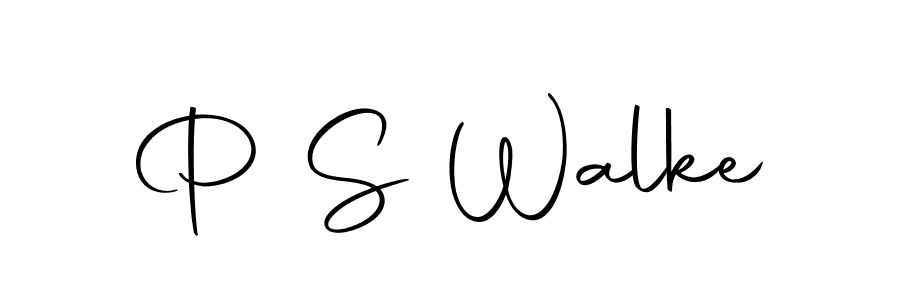 This is the best signature style for the P S Walke name. Also you like these signature font (Autography-DOLnW). Mix name signature. P S Walke signature style 10 images and pictures png
