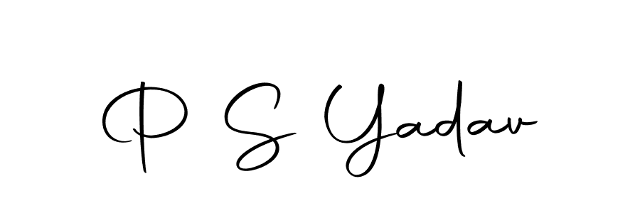 Also we have P S Yadav name is the best signature style. Create professional handwritten signature collection using Autography-DOLnW autograph style. P S Yadav signature style 10 images and pictures png