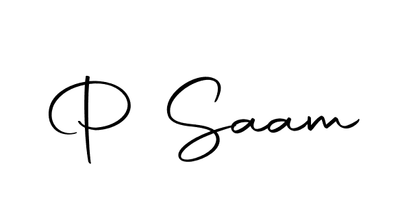 The best way (Autography-DOLnW) to make a short signature is to pick only two or three words in your name. The name P Saam include a total of six letters. For converting this name. P Saam signature style 10 images and pictures png